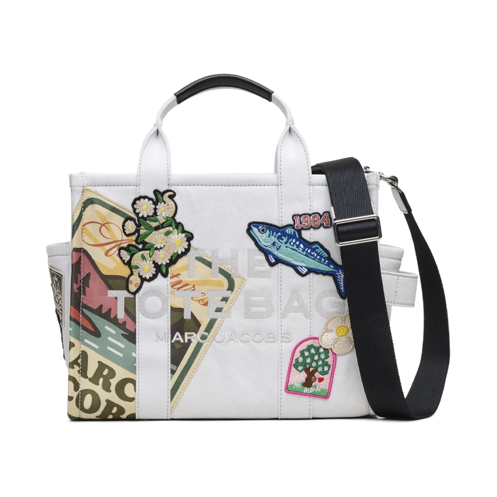 Marc Jacobs 474 Borsa Denim Tote Patchwork Light Wash - Immagine 2