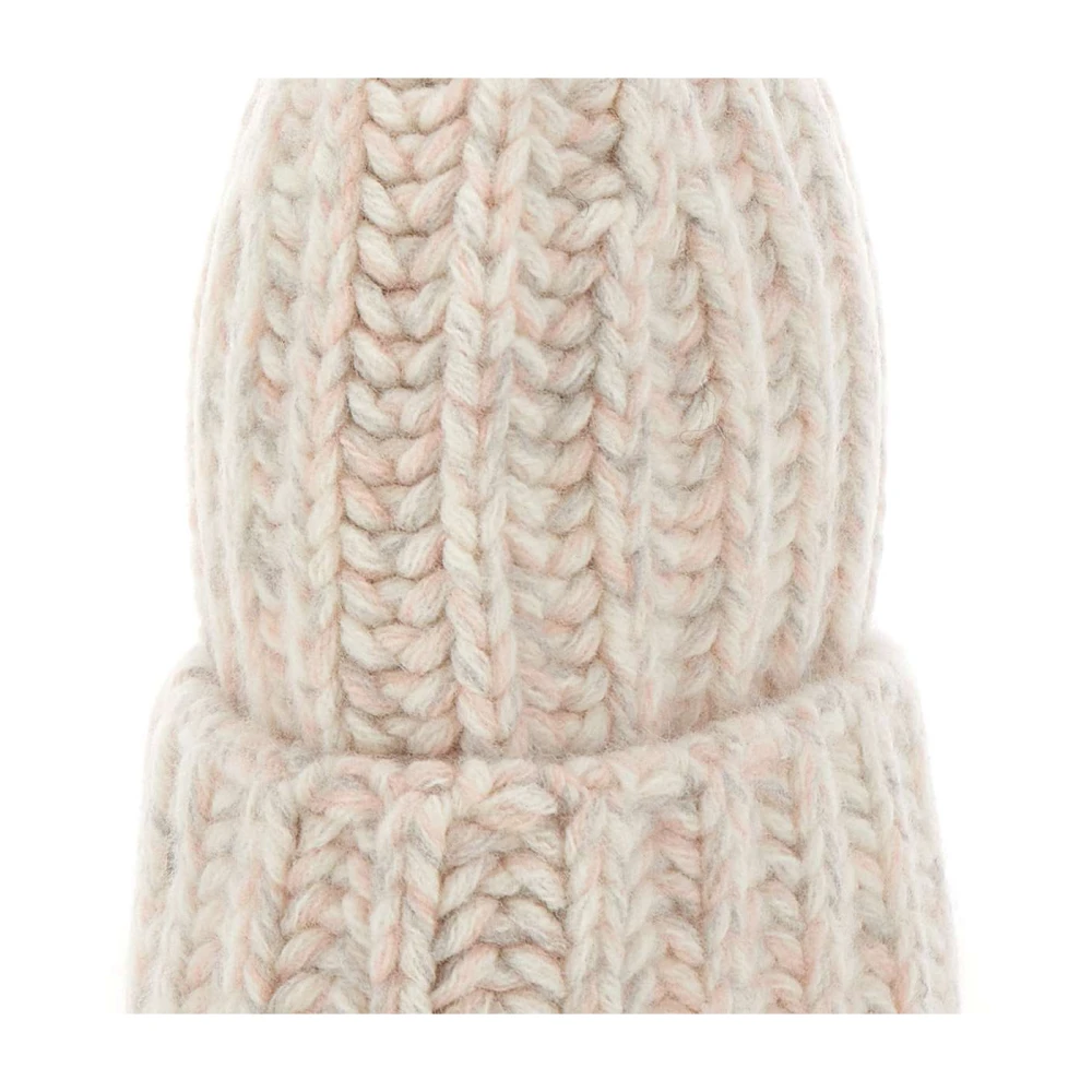 closed Roze Wol Geweven Damesmuts Pink Dames