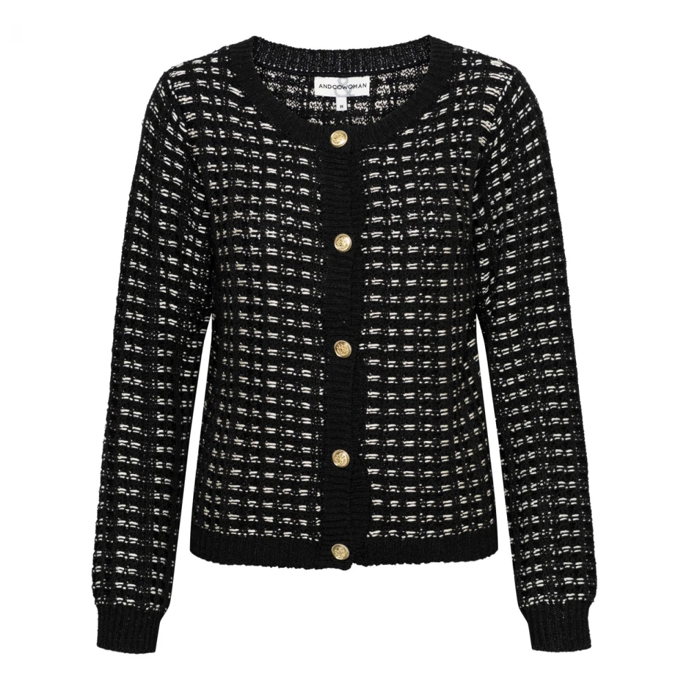 &Co Woman Zachte gebreide cardigan Black Dames