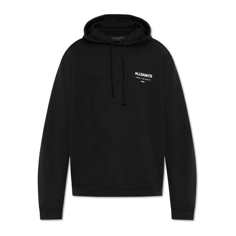 AllSaints Underground Hoodie Black Heren