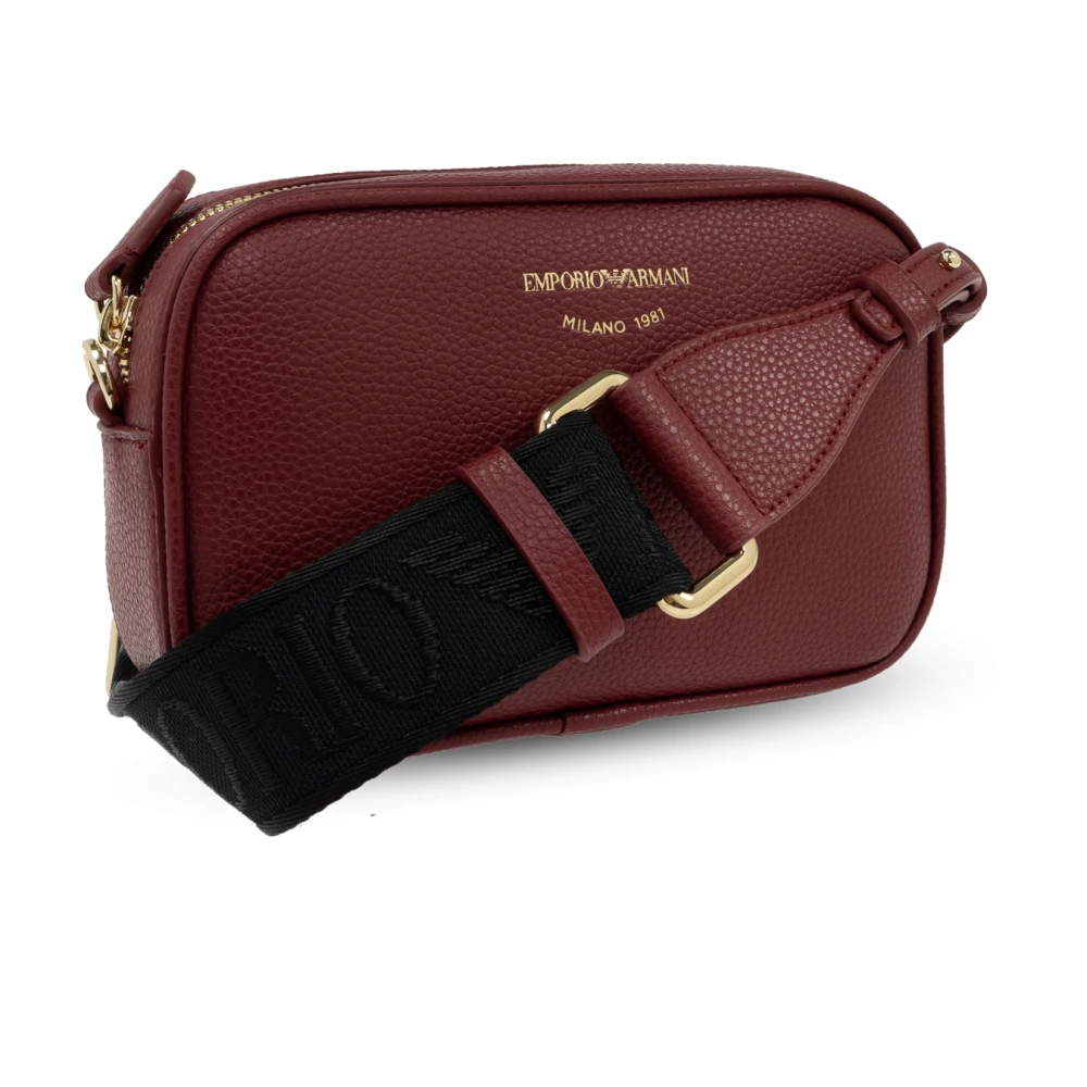 Emporio Armani Schoudertas met bedrukt logo Red Dames