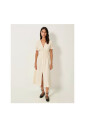 robe-midi-boutonnee-avec-taille-smockee
