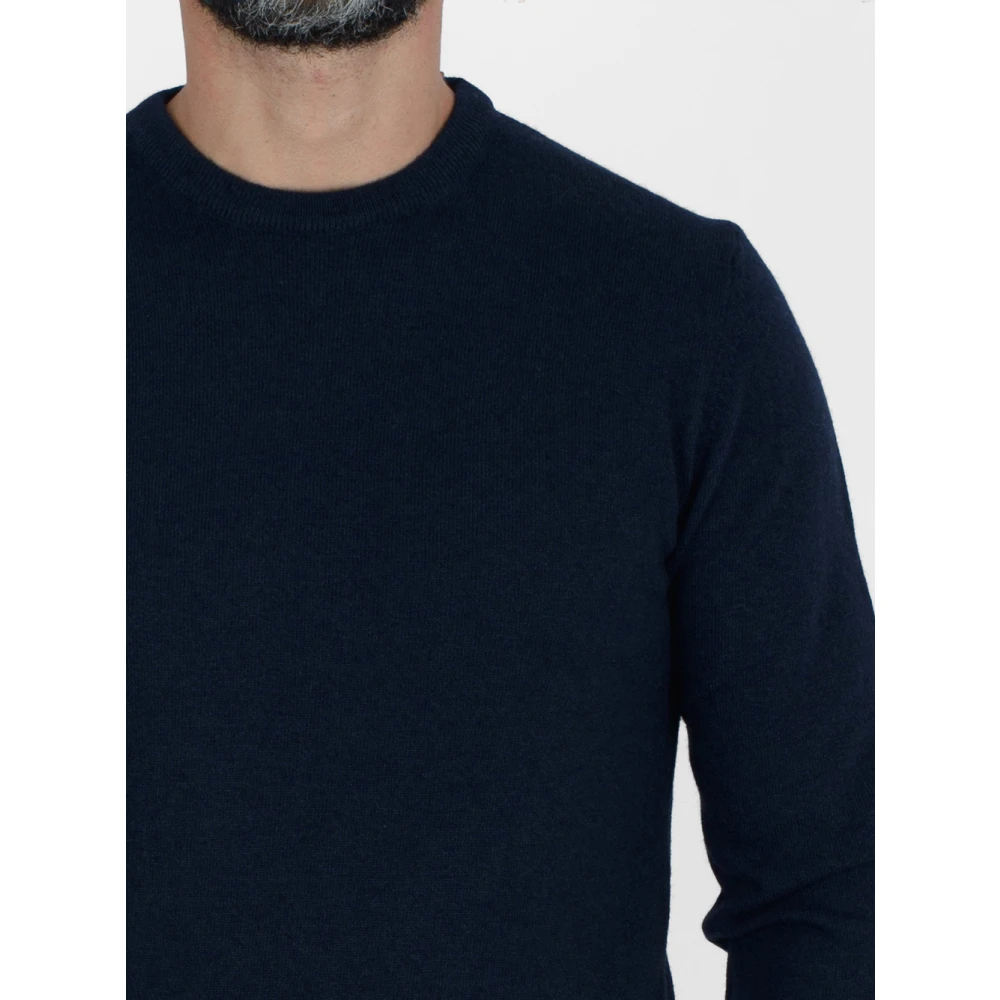 Colmar Blauwe Sweater Basic Ronde Hals Stijl Blue Heren