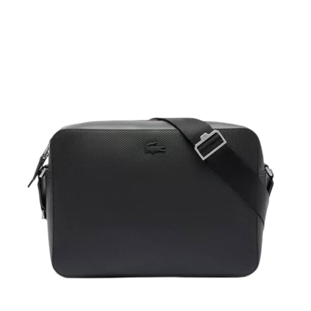 Lacoste Uomo Nero Borse, Taglia Unica, New,