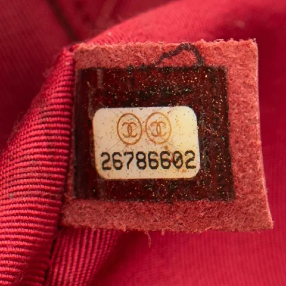 Chanel Vintage Pre-owned Leather chanel-bags Red Dames