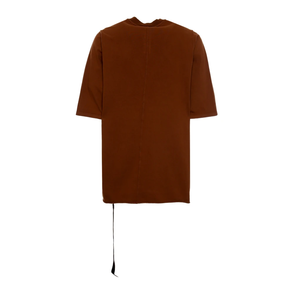Rick Owens Oversized Streetwear T-Shirt Brown Heren