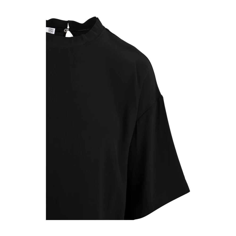 Douuod Woman Stijlvolle T-shirts en Polos voor vrouwen Black Dames