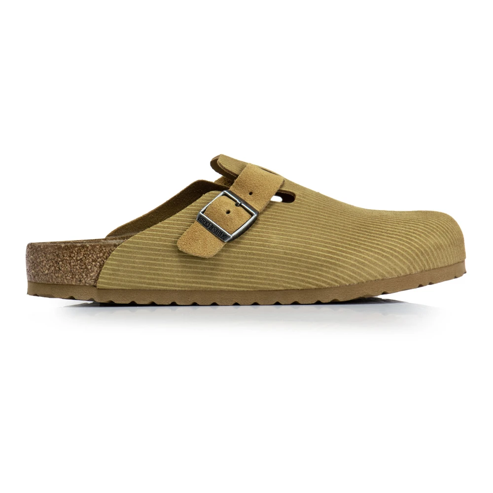 Birkenstock Brun Mocka Träskor Boston Stil Brown, Herr