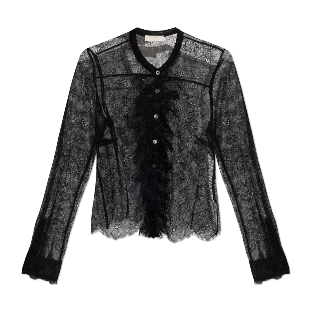 Ulla Johnson Kanten shirt Cecile Black Dames