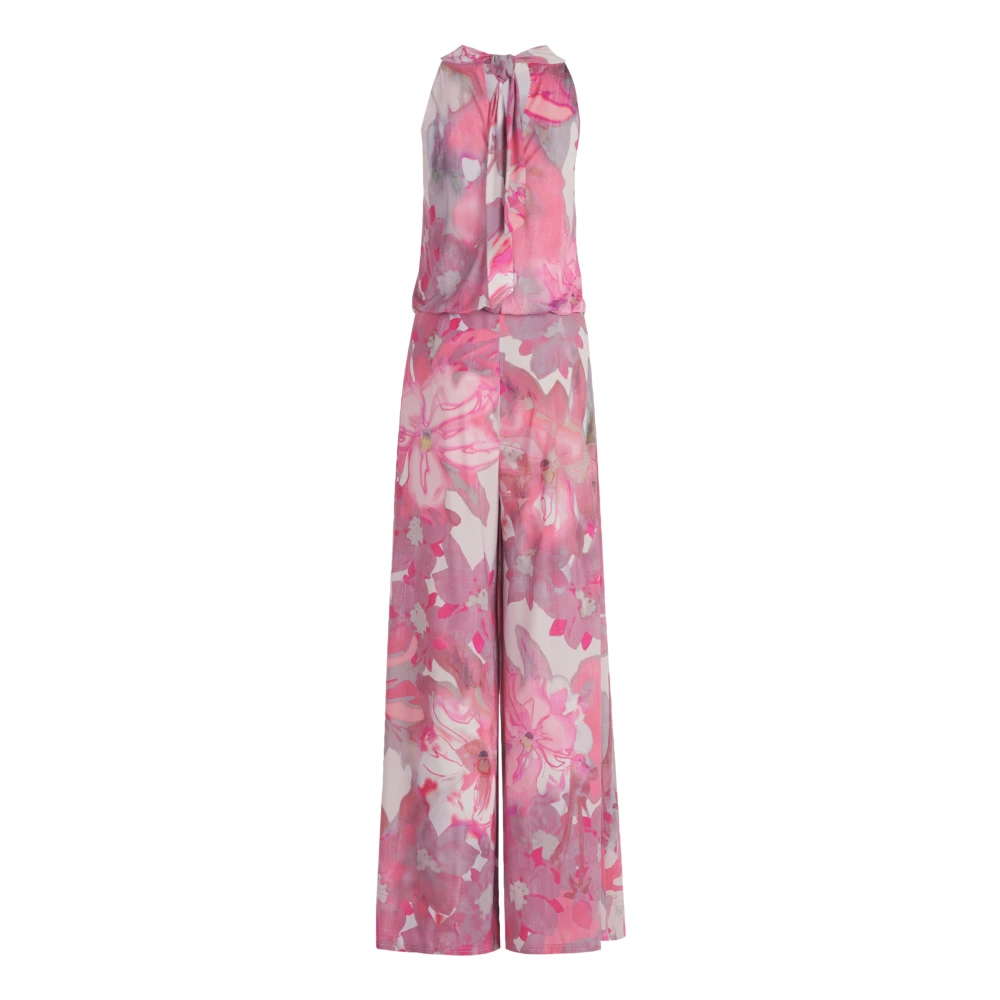 Vera Mont Bloemen jumpsuit met zakken Multicolor Dames