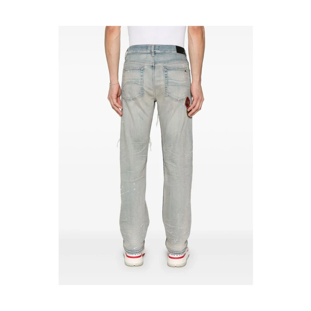 Amiri Lichtblauwe Ripped Jeans Blue Heren