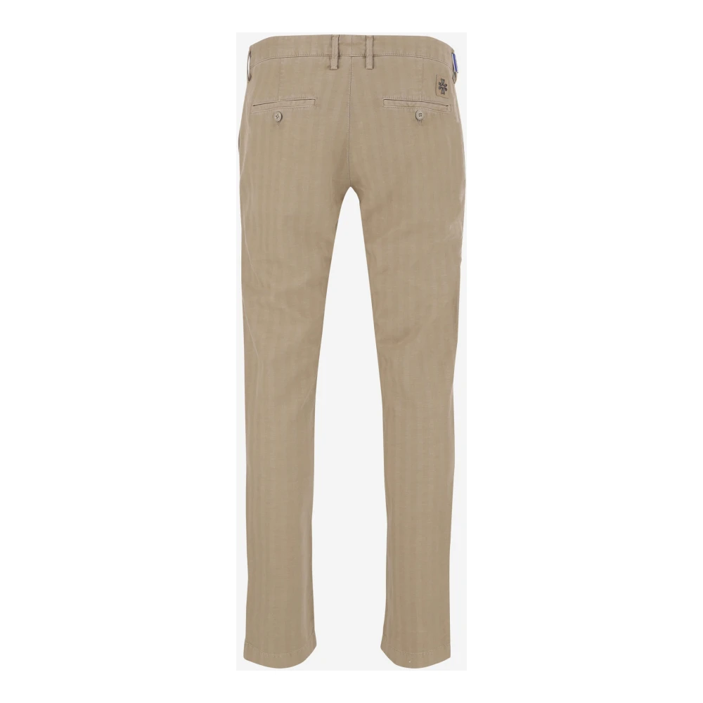 Jacob Cohën Stretch Katoenmix Beige Chinos Beige Heren