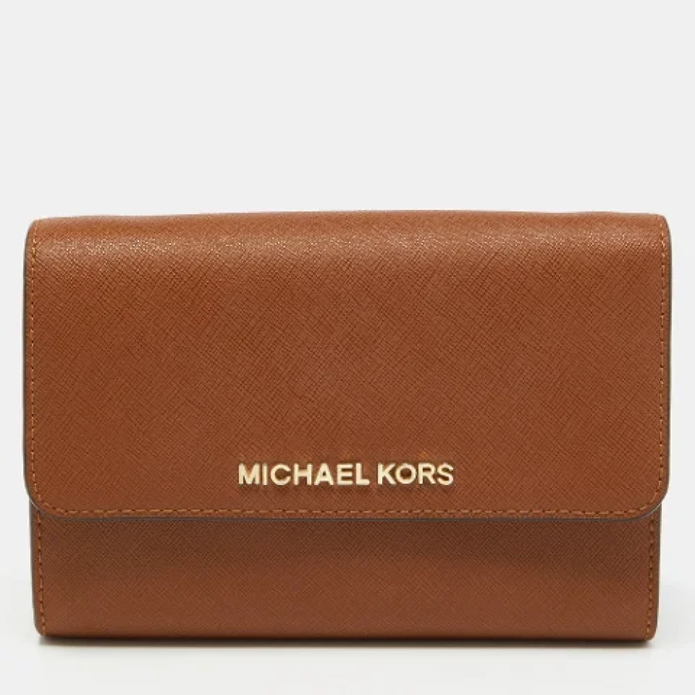Michael Kors Pre-owned Leather wallets Brown Dames