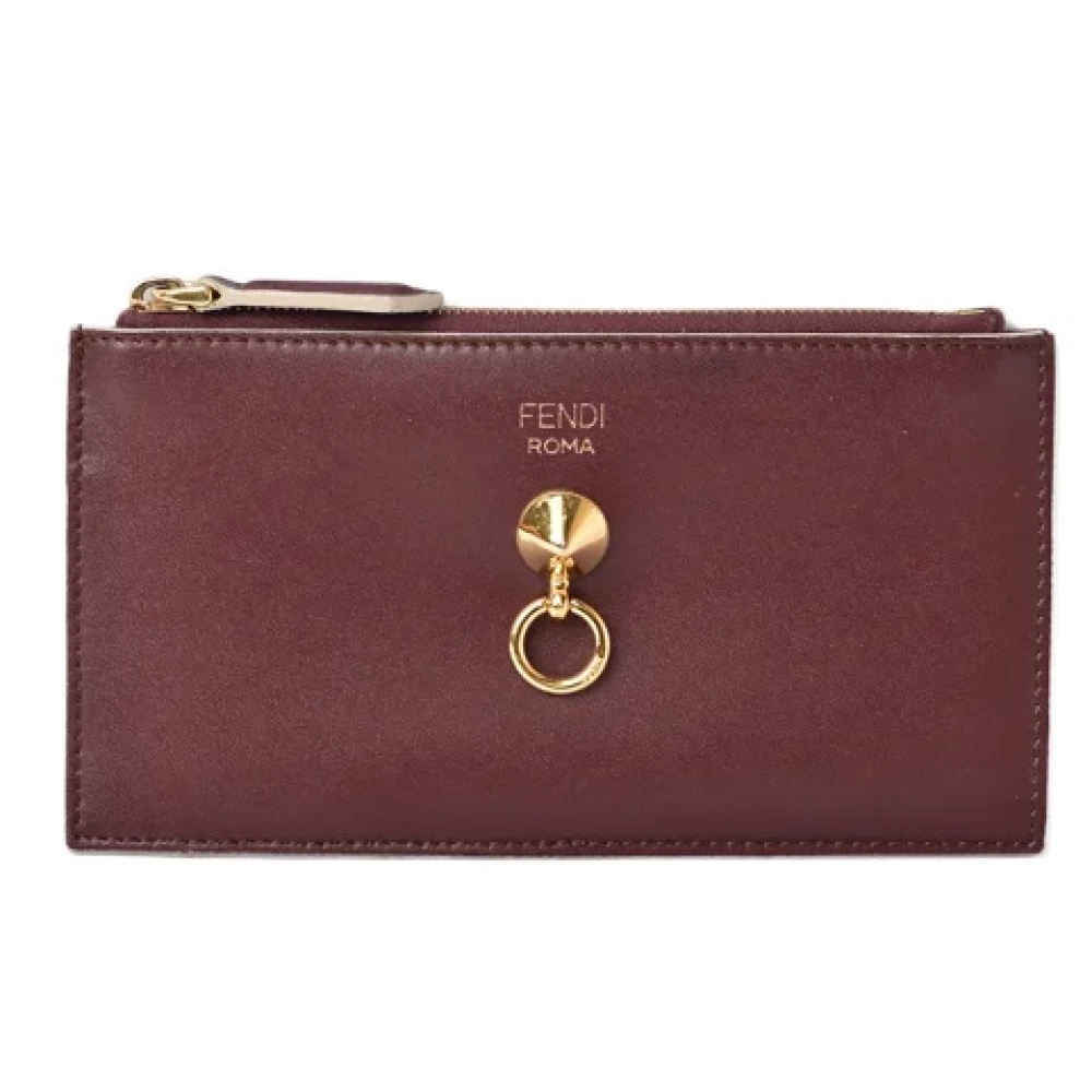 Fendi Vintage Pre-owned Leather wallets Brown Dames