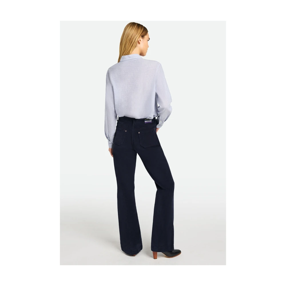 Vanessa Bruno Wide Trousers Blue Dames