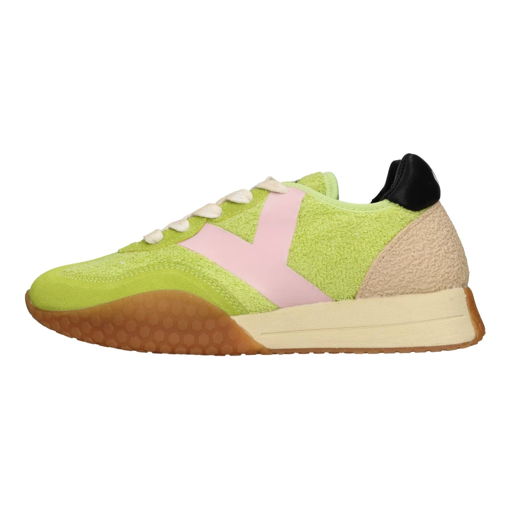 Kehnoo Suède en rubber sneakers Dames Schoenen Veelkleurig Multicolor