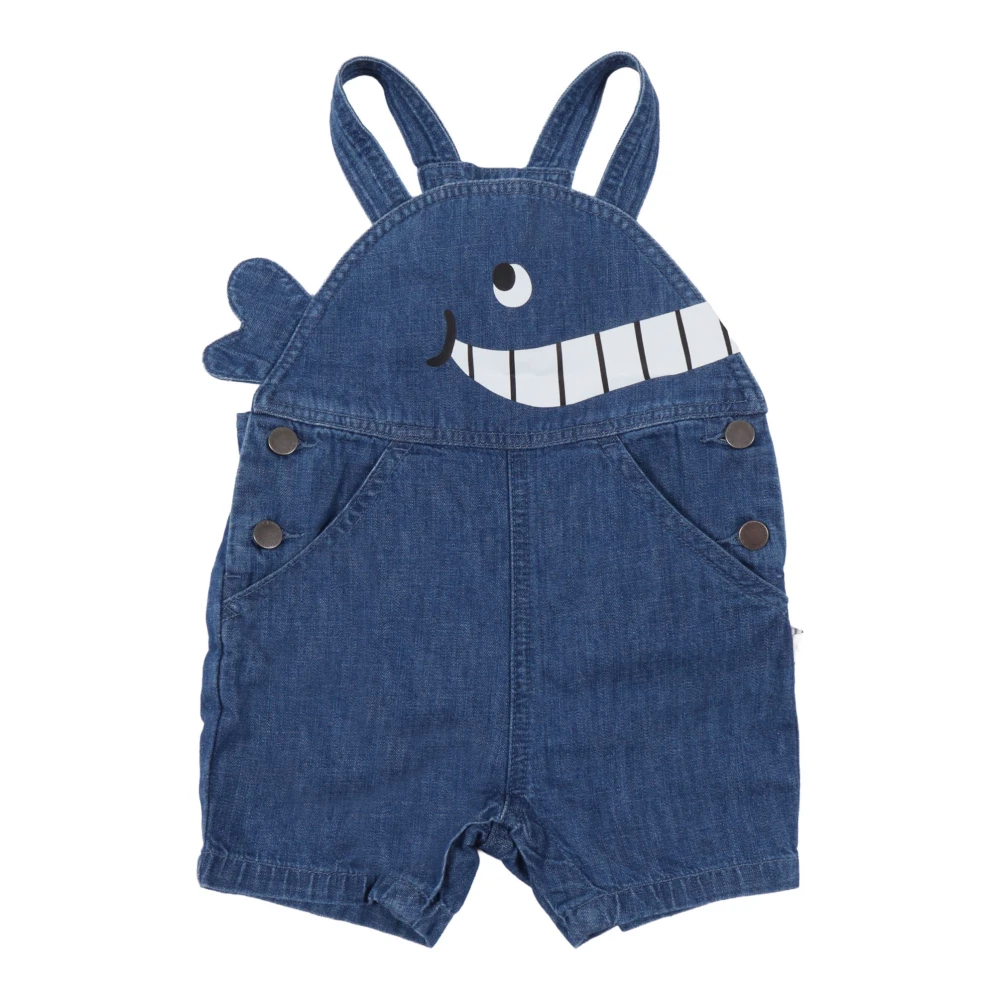 Stella Mccartney Unisex Kids Blue Jumpsuits, 6 M, Salopette