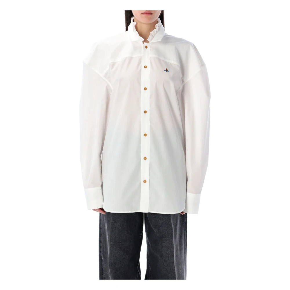 Vivienne Westwood Frilly Voetbalshirt White Dames