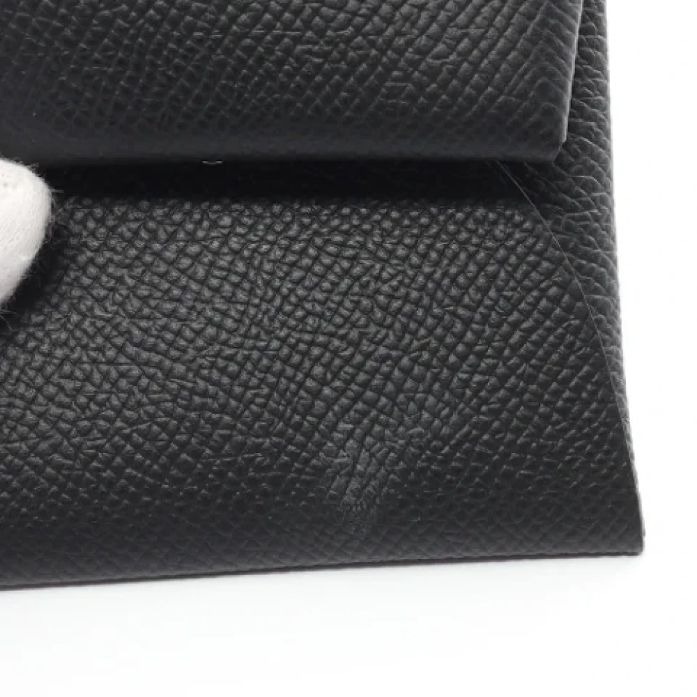 Hermès Vintage Pre-owned Leather wallets Black Dames