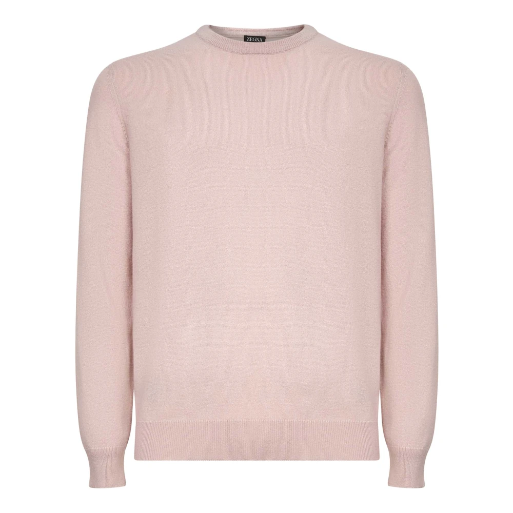 Zegna Uomo Rosa - Maglione Di Cashmere Di Lusso - Knitwear - L
