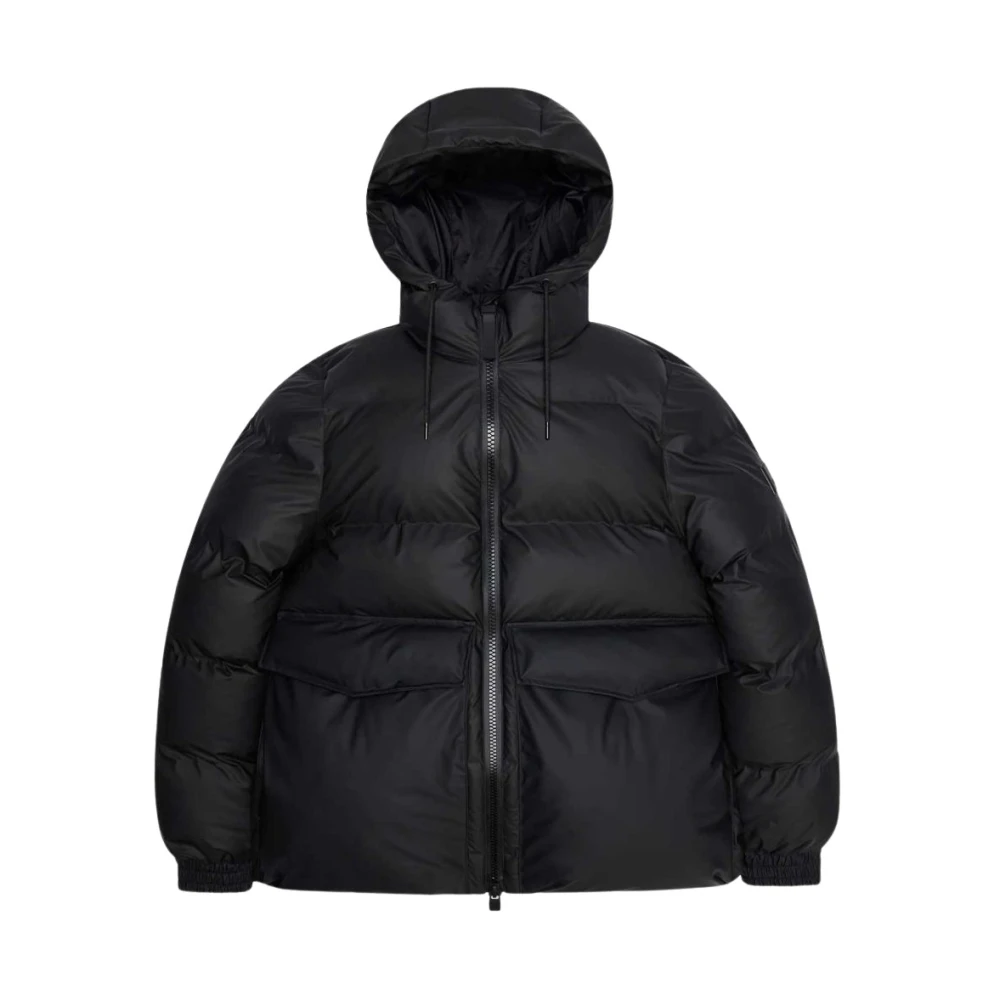 Rains Women's Black Alta A-Line Puffer Jacket - 01 - 01 - S - Image 3