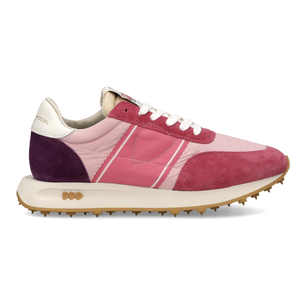 Philippe Model Women's Pink Sneakers, 6 Uk, Tour Running Trainers
