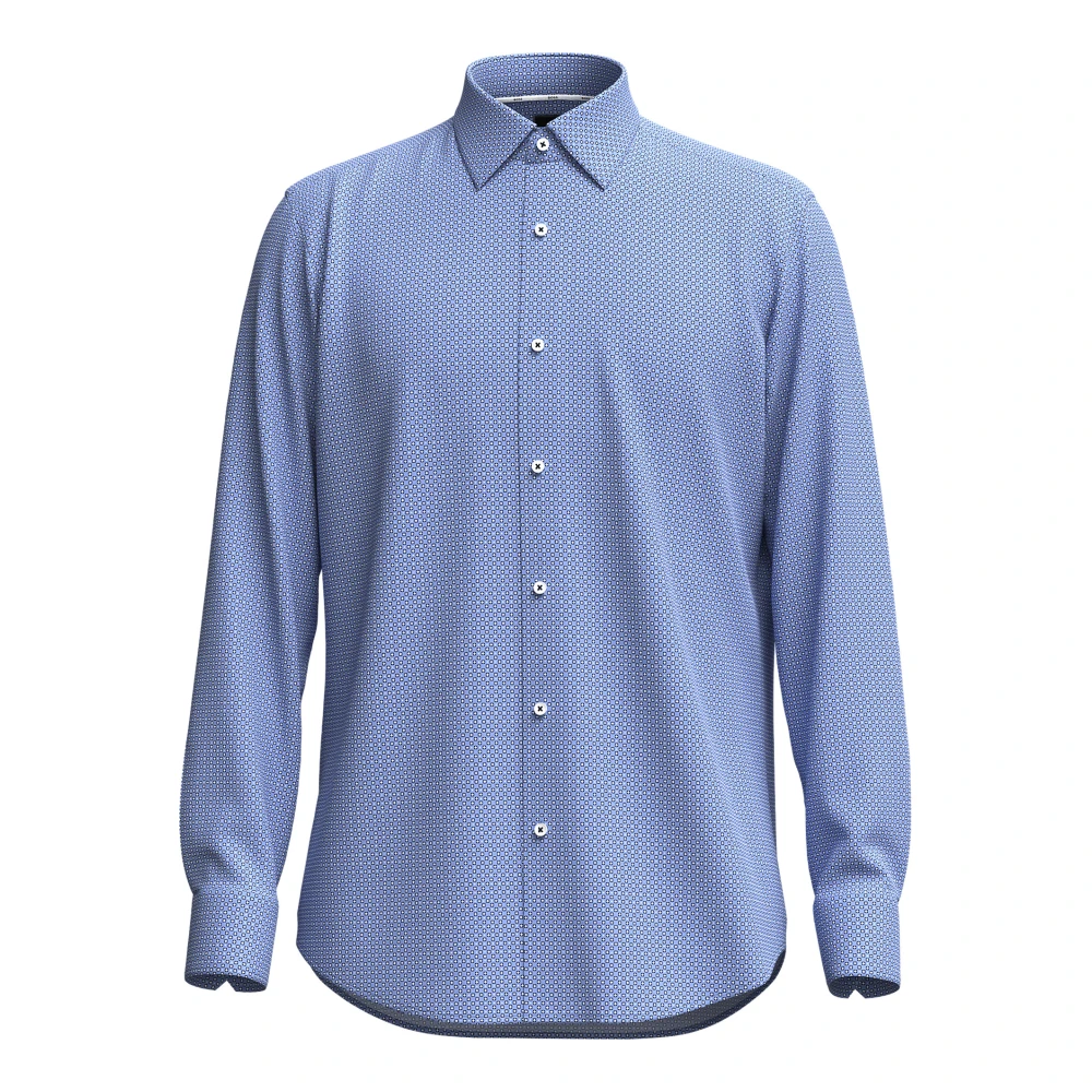 Hugo Boss Casual Shirts Blue Heren