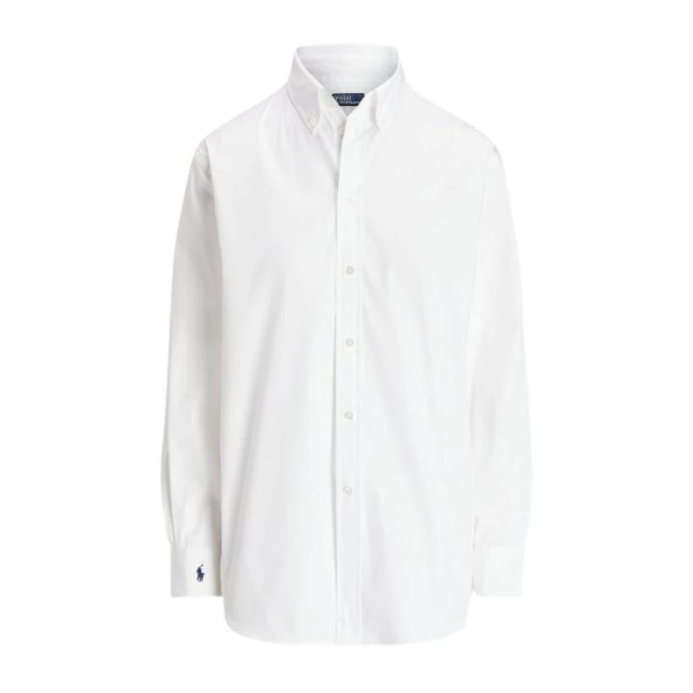 Polo Ralph Lauren Casual katoenen popeline overhemd White Dames
