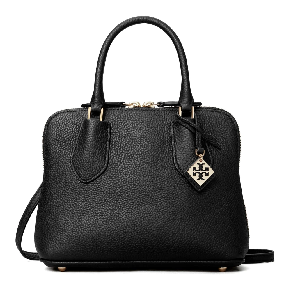 TORY BURCH Zwarte Leren Mini Swing Tas Black Dames