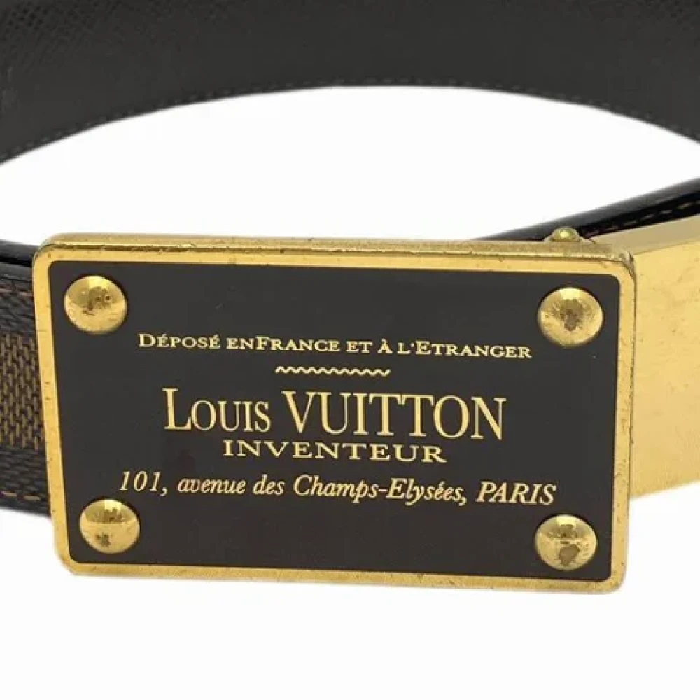 Louis Vuitton Vintage Pre-owned Canvas belts Brown Heren