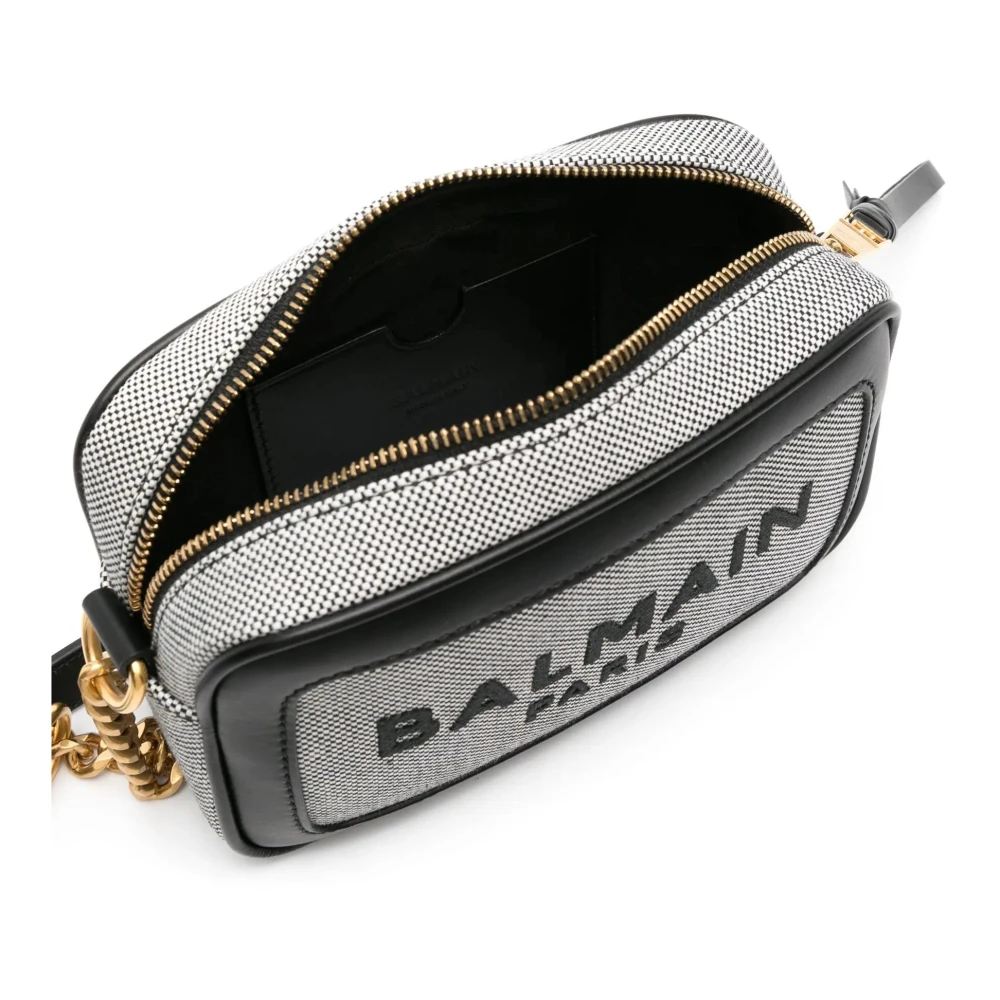 Balmain Casual Logo Schoudertas in Zwart Black Dames