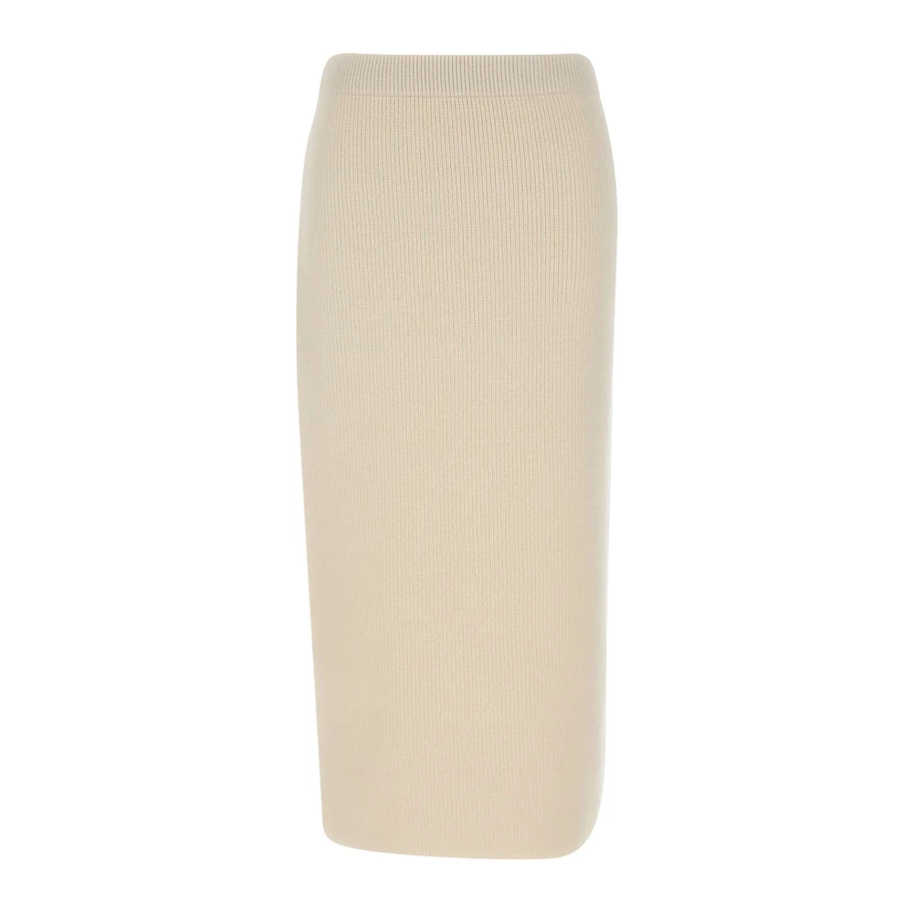 Fabiana Filippi Luxe Wolmix Crème Rok White Dames