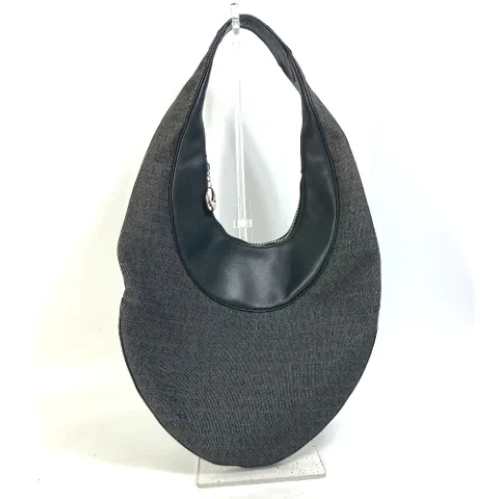 Bvlgari Vintage Pre-owned Canvas handbags Black Dames