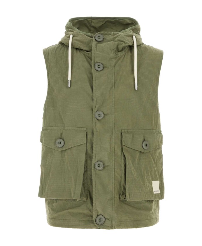 veste-vert-en-melange-de-coton