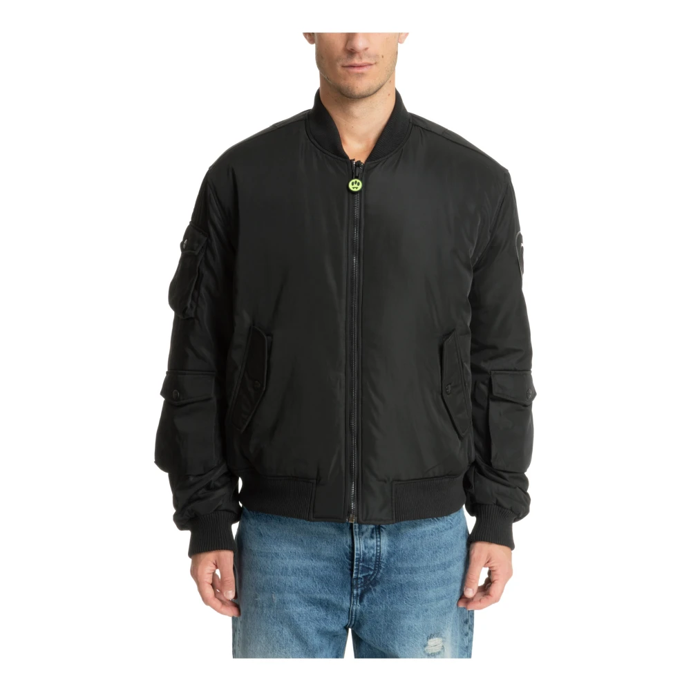 Barrow Multipocket Plain Zip Bomberjack Black Heren