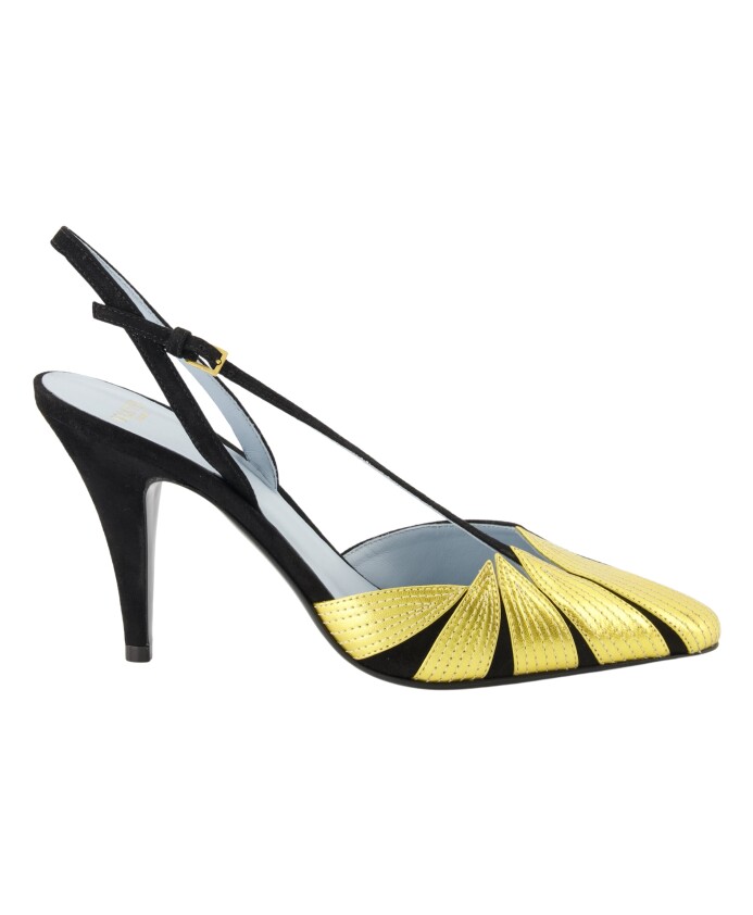 escarpins-en-cuir-noir-et-dore