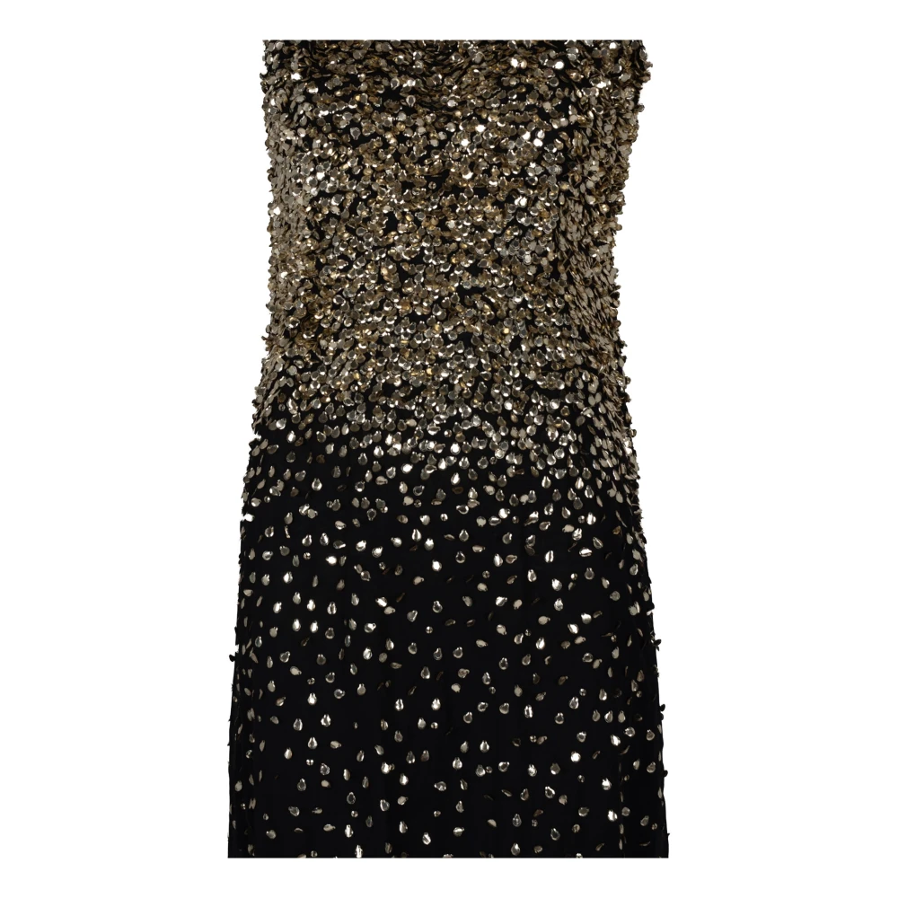 pinko Elegante Jurk met Fonkelende Details Black Dames