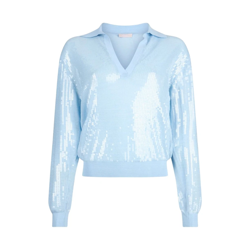 Liu Jo Vrouw Blauw Trui Met Pailletten