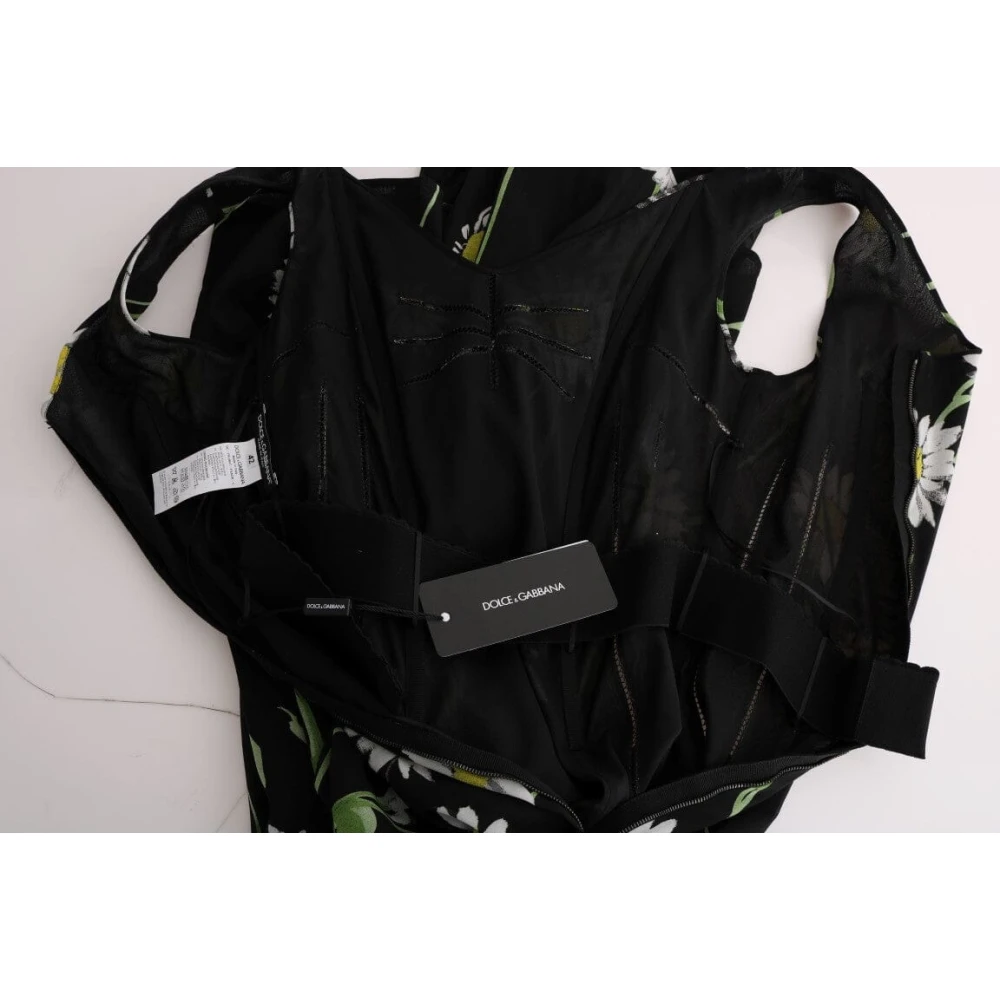 Dolce & Gabbana Prachtige Zijden Jurk Black Dames