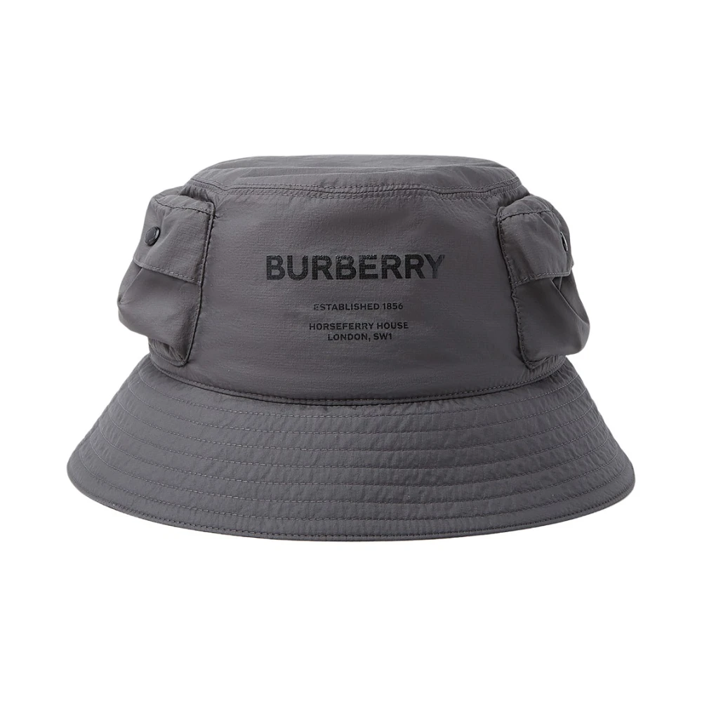 Burberry Teknisk Ficka Bucket Hat Gray, Herr