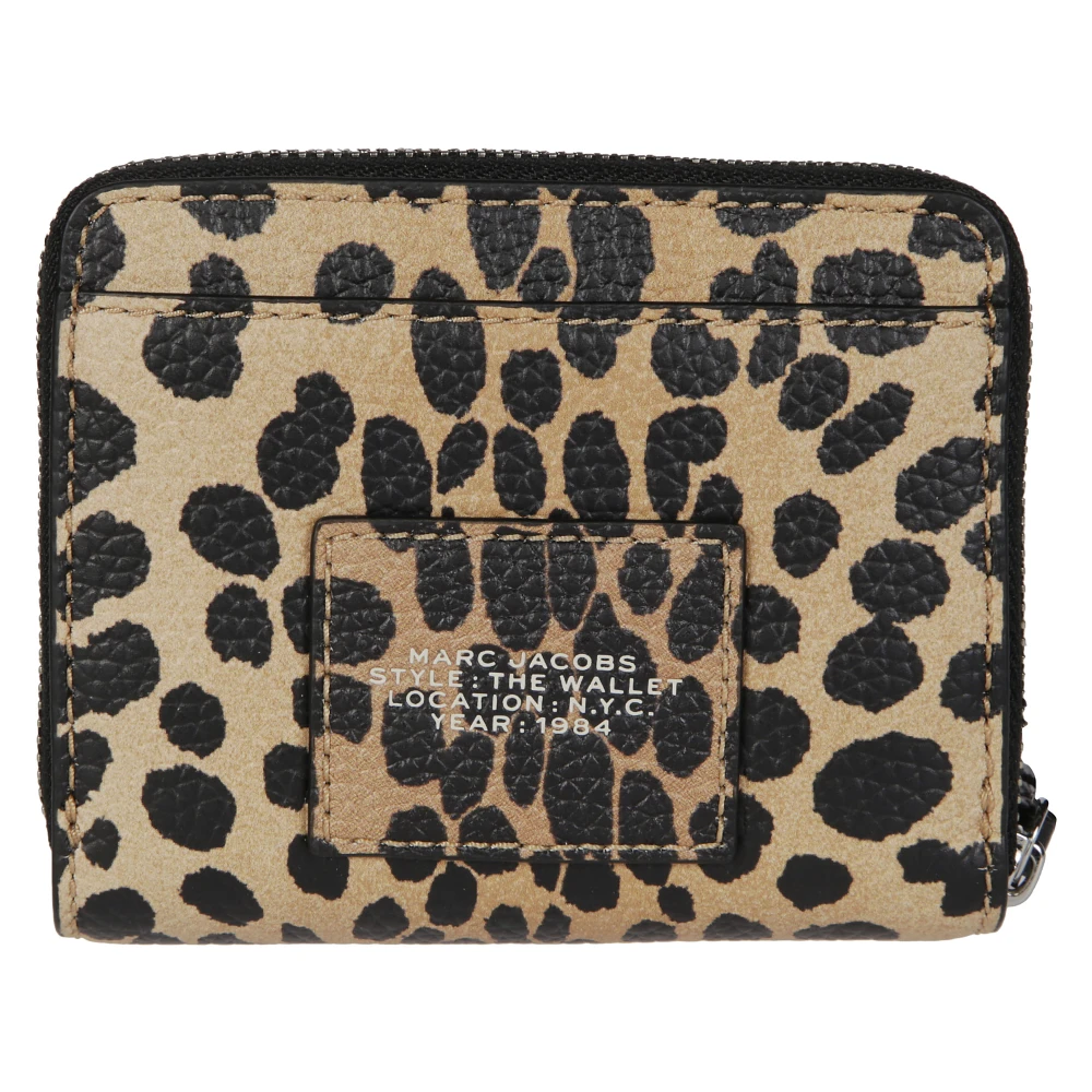 Marc Jacobs Mini Compact Portemonnee Beige Dames