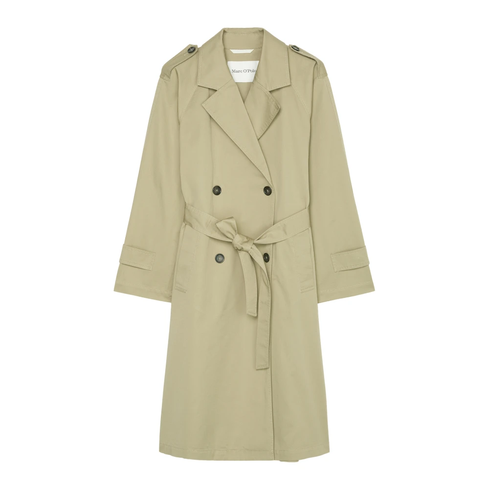Marc O'Polo Relaxte trenchcoat Green Dames