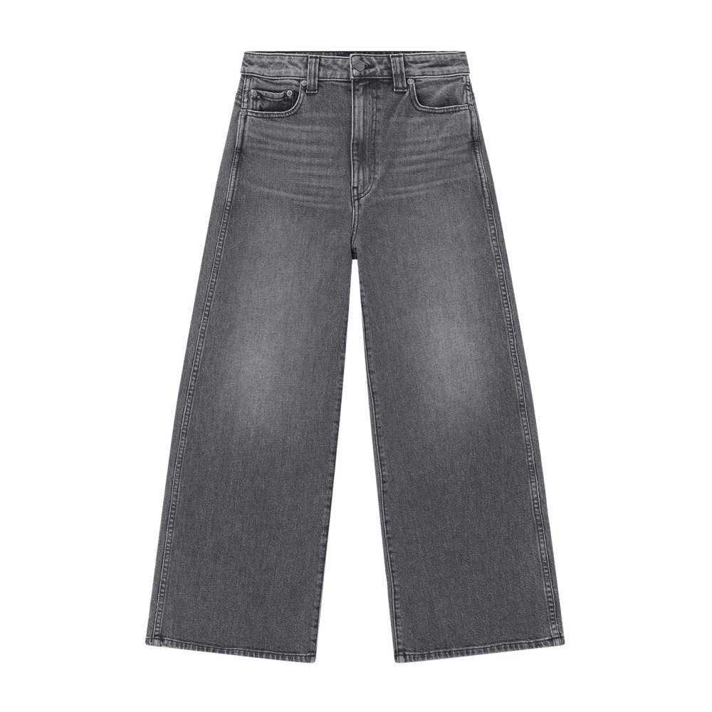 Khaite Women's Gray Wide Jeans, W27, Wide Jeans