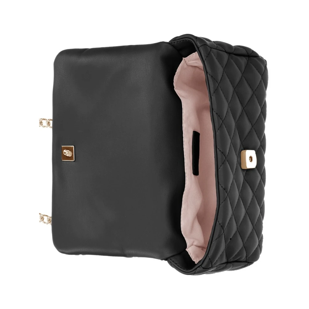 Liu Jo Zwarte Flap Sluiting Crossbody Tas Black Dames