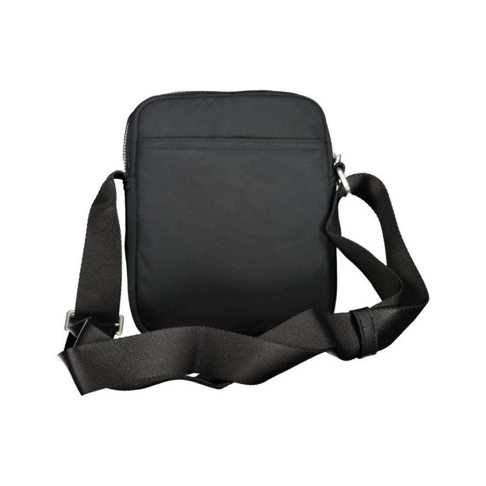 Tommy Hilfiger Zwarte Polyester Schoudertas Verstelbare Band Black Heren