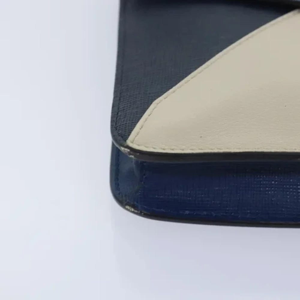 Fendi Vintage Pre-owned Leather clutches Blue Dames