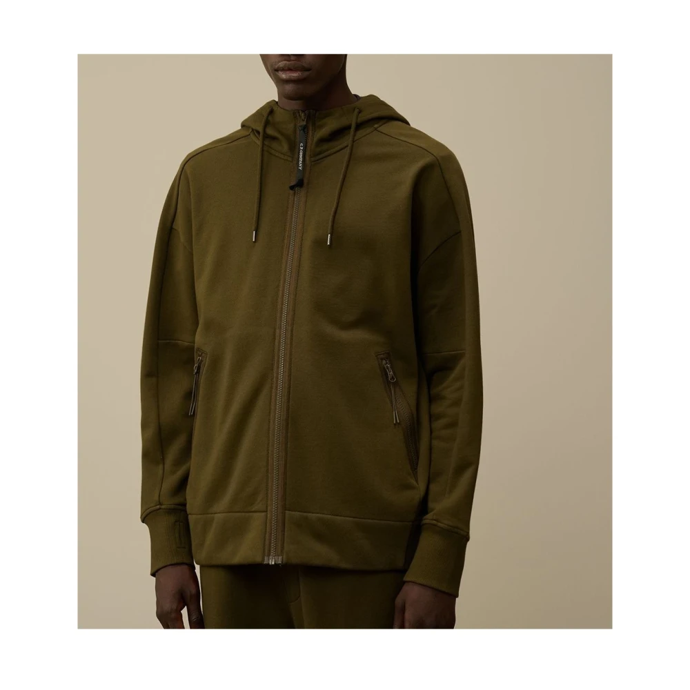 C.P. Company Groene rits hoodie met bril Green Heren