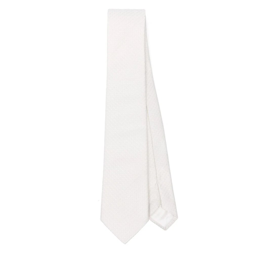 Tagliatore Stropdas White Heren
