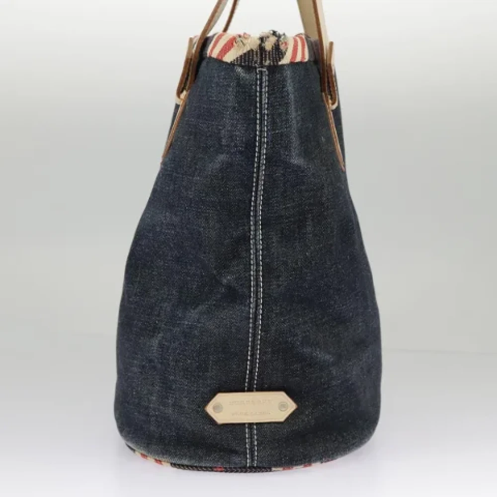 Burberry Vintage Pre-owned Canvas handbags Blue Dames