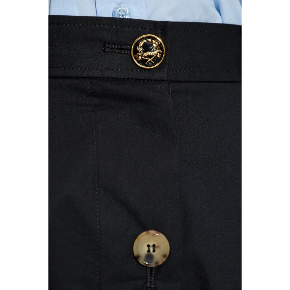 Moschino Wijd uitlopende rok Black Dames